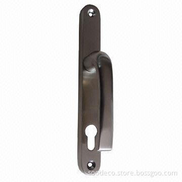 Brass Door Handle, Made of Solid Brass, Forging Process, PB, PC, AB or PVD Surface Finish